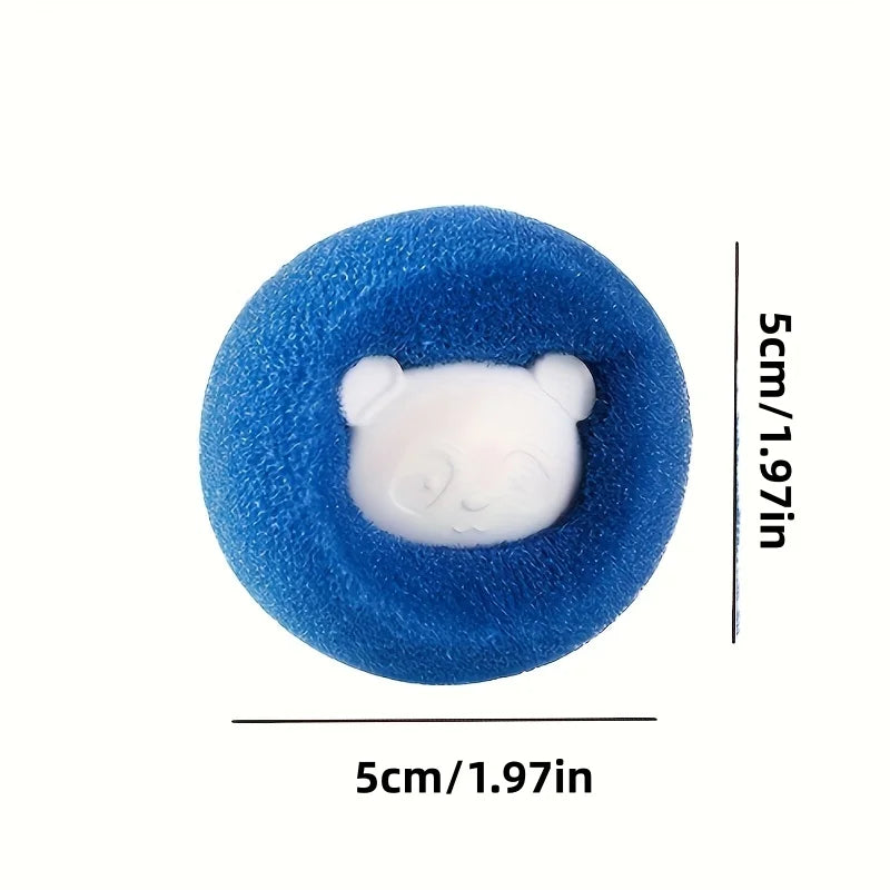 30-Piece Set of Random Color Pet-Shaped Laundry Balls, Anti-Tangle Cleaning Balls, Household Hair Removal Sponge Magic Cleaning Balls, Laundry Lint Remover